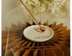 Bomboniera Matrimonio Claraluna 2026 Piattino Porta Incenso Amore con 3 Bastoncini