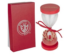 Bomboniera Laurea Clessidra Alloro Gold Etiemme