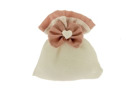 sacchetto floc bag rosa antico