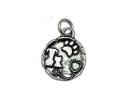 Bomboniera Laurea ciondolo veterinaria in argento