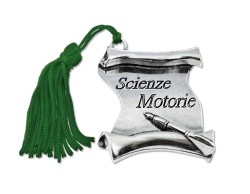 Bomboniera Laurea pergamena Scienze Motorie con Nappina Verde