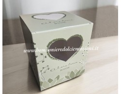 Bomboniera Claraluna 2026 Vasetto Cuoricini con Cuore Oro Rosa e Piantina Grassa Elegante Mini Vaso su Bomboniere Dolci Emozioni