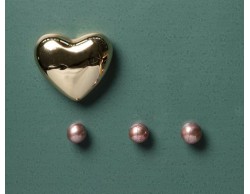 Magnete cuore oro lucido claraluna