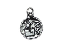 Bomboniera Laurea ciondolo medicina in argento