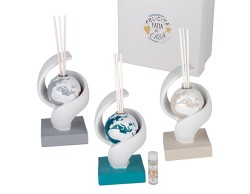 Bomboniera Matrimonio DIFFUSORE SPIRALE WORLD assortito 3 pezzi Etiemme