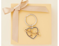 Portachiavi Cuore anello claraluna