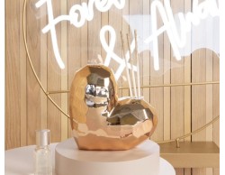 Bomboniera Matrimonio Claraluna diffusore cuore oro rosa grande