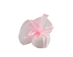 Sacchetto nascita Bimba Harmony fazzoletto tondo tipo raso rosa con tiranti s1868a
