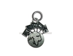 Bomboniera Laurea Ciondolo lingue in Metallo Argentato - Bomboniera Made in Italy