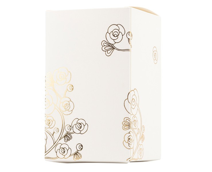 Bomboniera Matrimonio Harmony scatola in porcellana bianca grande decalco rose con candela profumata su Bomboniere Dolci Emozioni