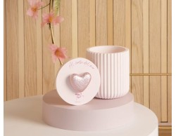 Bomboniera Comunione Battesimo Cresima Claraluna scatola     rosa