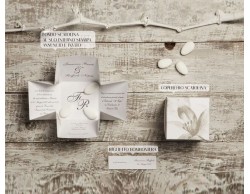 BOMBONIERA MATRIMONIO CLARALUNA PORTAFOTO DECORO FLOREALE VERDE su Bomboniere Dolci Emozioni