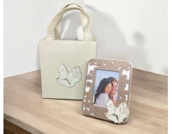 Bomboniera Matrimonio Mariella Martini Portafoto Bacio Sposi