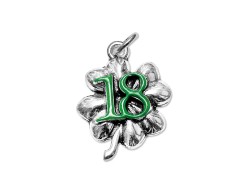 Ciondolo Anni Diciotto smaltato verde