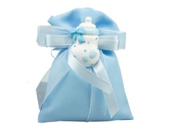 Sacchetto harmony 2024 con magnete resina sonoglio-biberon boy assortito in 2 modelli su Bomboniere Dolci Emozioni