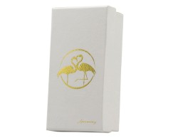 Bomboniera Matrimonio Harmony corno medio porcellana bianco/gold con fiore su Bomboniere Dolci Emozioni