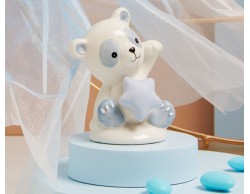 Bomboniera Nascita Battesimo Claraluna panda azzurro