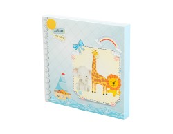 Bomboniera Harmony PORTA FOTO LEGNO BOY ARCA DI NOE CON BOX E FAZZOLETTO su Bomboniere Dolci Emozioni