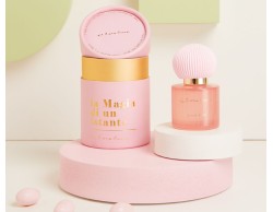 BOMBONIERA MATRIMONIO CLARALUNA diffusore piccolo rosa con tappo in gesso