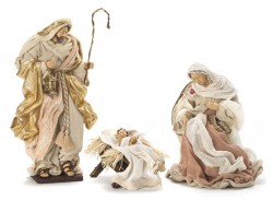 Set Natività  in Resina, Stoffa e Legno