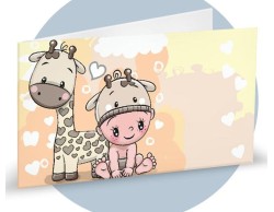 Bigliettini nascita animaletti per bomboniere e sacchetti portaconfetti