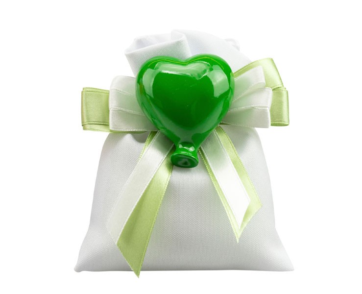 Sacchetto harmony 2024 con magnete palloncino cuore assortito in 5 modelli su Bomboniere Dolci Emozioni
