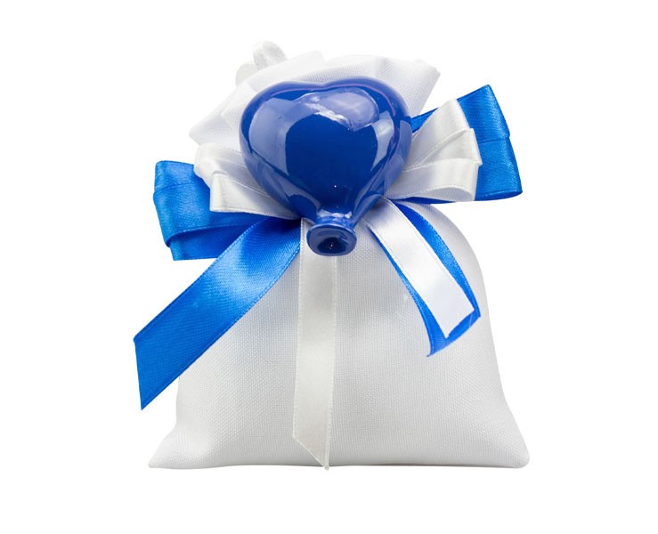 Sacchetto harmony 2024 con magnete palloncino cuore assortito in 5 modelli su Bomboniere Dolci Emozioni