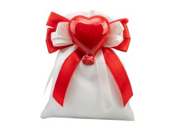 Sacchetto harmony 2024 con magnete palloncino cuore assortito in 5 modelli su Bomboniere Dolci Emozioni