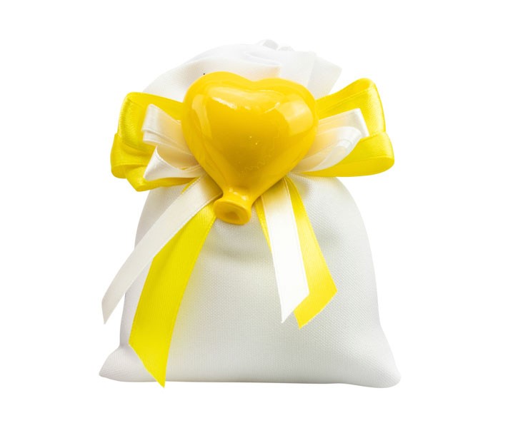 Sacchetto harmony 2024 con magnete palloncino cuore assortito in 5 modelli su Bomboniere Dolci Emozioni