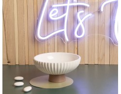 Bomboniera Matrimonio Claraluna alzatina plissè grande