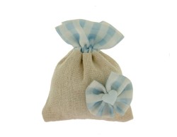 sacchetto rustic baby bag cielo