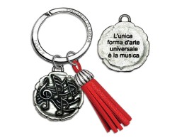 Bomboniera laurea musica portachiavi con scatola