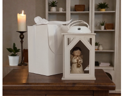 Bomboniera Lanterna LED con Angioletto Musicista