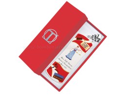 Bomboniera laurea giurisprudenza segnalibro personalizzato con scatola