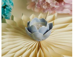 Bomboniera  Claraluna 2026 candela ninfea azzurra