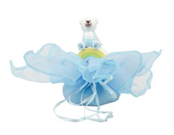 Sacchetto harmony 2024 orsetto boy 3d resina su arcobalenocon fazzoletto