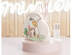 Bomboniera  Comunione Battesimo Cresima Claraluna diffusore con scritta personalizzabile