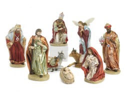 Set Presepe 30,8 cm in Resina 9 Soggetti Classici