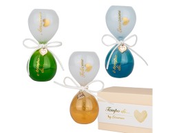 Bomboniera Matrimonio CLESSIDRA TEMPO Grande assortito 3 pezzi Etiemme