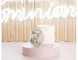 Bomboniera Comunione Battesimo Cresima Claraluna SCATOLA CON  SCRITTA PERSONALIZZABILE