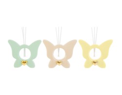 Bomboniera Battesimo Cresima Comunione Le Stelle PROFUMATORE FARFALLA PORCELLANA 3 colori assortiti