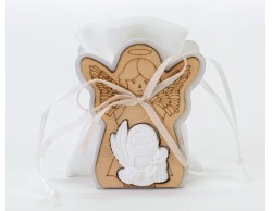 Sacchetto legno angelo comunione