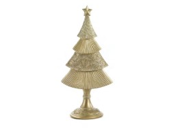 Albero di Natale Stilizzato in Resina Oro Altezza 23 cm
