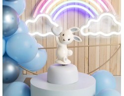 Bomboniera Nascita Battesimo Claraluna Carillon con coniglietto azzurro