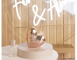 Bomboniera Matrimonio 2024 Claraluna diffusore cuore oro rosa piccola