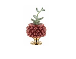 Vaso, Soprammobile, centrotavola pigna ROSSO PICCOLO