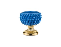 Vaso, Soprammobile, centrotavola pigna BLU