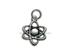 Bomboniera Laurea Ciondolo atomo in Metallo Argentato - Bomboniera Made in Italy