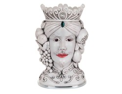 Vaso e Soprammobile Scultura Testa di moro lui  MAR Nè