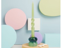 Bomboniera Matrimonio Claraluna Candelabro Piccolo verde con candela